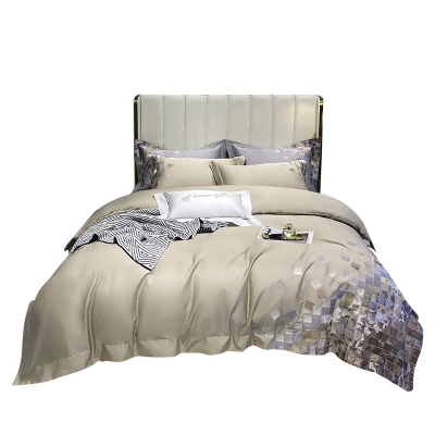 九叶红长绒棉绣花四件套200*230cm/JYH-4020/套