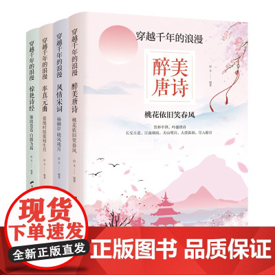 全套4册 穿越千年的浪漫 醉美唐诗 风情宋词 率真元曲 惊艳诗经 解析鉴赏中国 启文 花山文艺出版社 正版书籍
