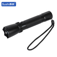 苏识 SS7623A 3W 8-16小时续航 尺寸:35*157mm LED 充电式强光电筒(计价单位:个)黑色