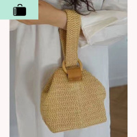 夏天编包包女2019新款手提少女单肩百搭简约斜挎手拎泫雅编织包NEW LAKE女士单肩包