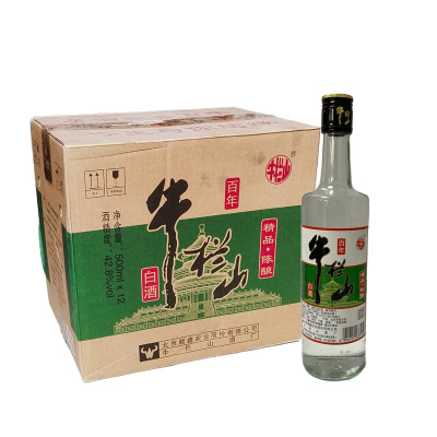牛栏山精品陈酿 浓香型白酒 500ml*12瓶 整箱 42.8度