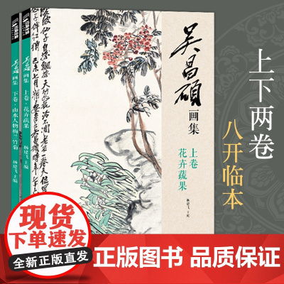 吴昌硕画集[2册]上卷·花卉蔬果/下卷·梅兰竹菊山水人物 中国画sh