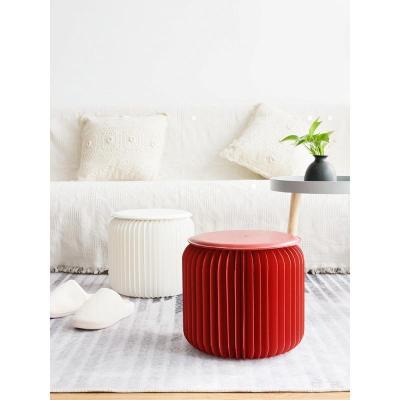 森美人折叠矮凳子家用时尚创意省空间茶几凳矮圆小凳户型板凳