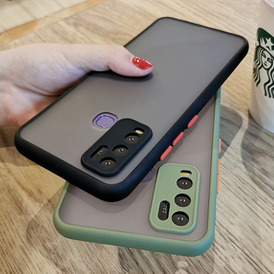 安美宝 vivoy50手机壳全包镜头新款撞色防摔vivi透明磨砂创意潮牌男女款硅胶软摄像头保护套ins冷淡风夏天50