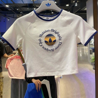 adidas/阿迪达斯女装 新款 运动服短款透气休闲圆领T恤 JG8058 C