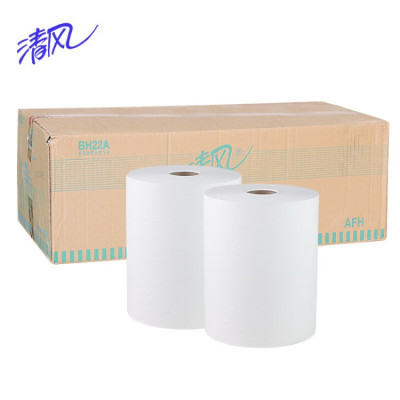 清风1层180米卷筒擦手纸 8卷/箱