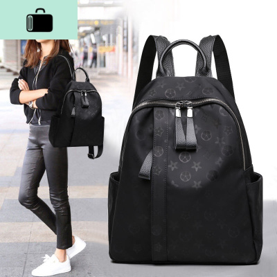 牛津布双肩包女2020新款夏潮时尚百搭轻便大容量帆布背包尼龙小包NEW LAKE