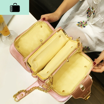 小包包女2020新款韩版百搭斜挎包流行时尚ins超火链条单肩包三层NEW LAKE女士单肩包