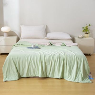万全方位WQFW-8002 轻盈凉感针织猫肚被 200*230cm 绿色(单位:件)