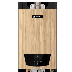 能率(NORITZ) 16升彩壳燃气热水器天然气 智控恒温 带水量伺服器GQ-16PA6AFEX-W02 (暖木)