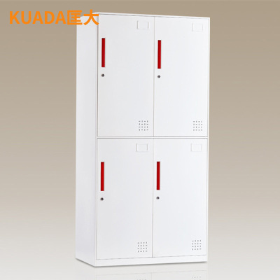 匡大更衣柜0.9米钢制窄边铁皮储物柜四门更衣柜KD-G1014
