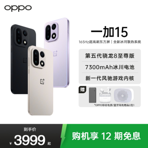 一加 15 16GB+512GB 雾光紫 性能 Ultra 超旗舰 第五代骁龙 8 至尊版 165Hz 超高刷东方屏 7300mAh 冰川电池 AI手机