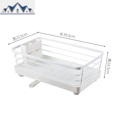 日式碗架沥水架不锈钢厨房置物架放碗筷收纳多功能碗碟碗盘沥水篮 三维工匠