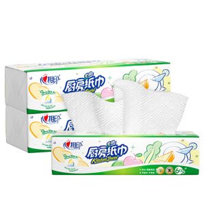 心相印抽纸/厨房用纸[肖战推荐]60抽*3包 加厚吸油锁水 食品接触级
