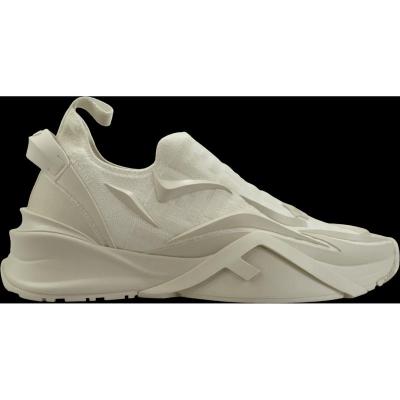 芬迪(FENDI)白织物运动跑鞋男款休闲潮流百搭Fendi白色织布男士慢