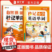 [贝丁兔]秒记小学英语单词2025版英语自然拼读人教版小学通用三四五六年级上下册新教材同步英语单词汇总表记背神器天天练小