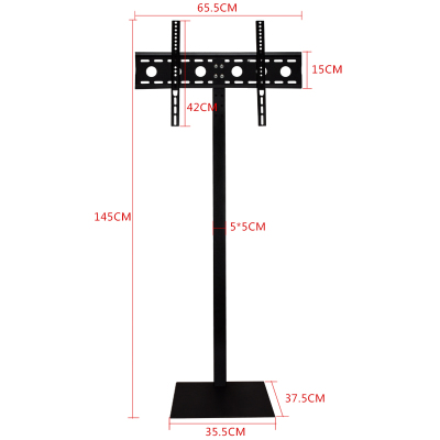 32-65寸液晶电视落地底座可调上下高度/仰俯移动落地隐形支架 32-65寸99B145cm上下可调