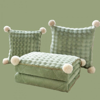 新款软fufu立体毛球抱枕被 抱枕 立体毛球抱枕被