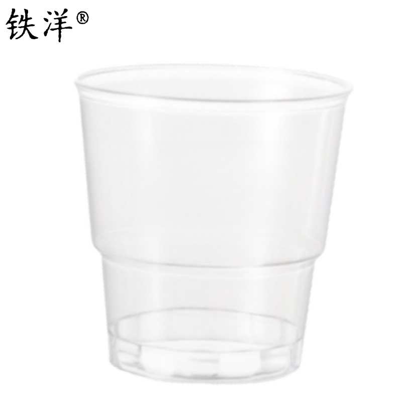 铁洋 透明台阶杯 240ML 个