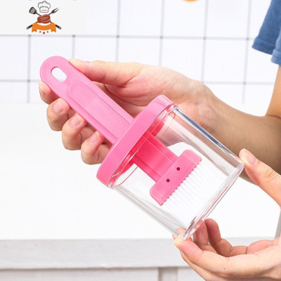 油刷子抹油刷油带瓶烧烤烙饼厨房食品家用油刷烧烤刷 敬平 [随机色1个]