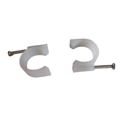 vzi 塑料线卡 U型卡钉电线网线固线夹 圆形12mm(200个) 包