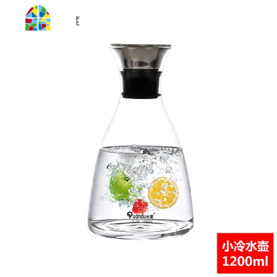 封后扎壶玻璃水瓶凉水杯可高温大容量防爆家用加厚大号丹麦壶套装 FENG LS-10/1700毫升(3~5人用)联系凉水壶