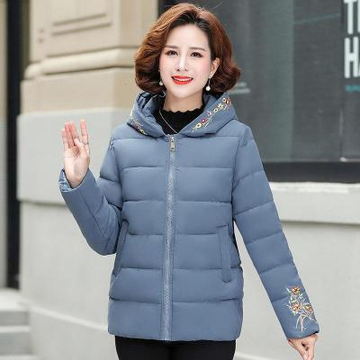 迪鲁奥（DILUAO)喜婆婆妈妈穿的衣服妈妈短款棉袄中年女秋冬装小个子棉衣外套中老年红色保暖棉服