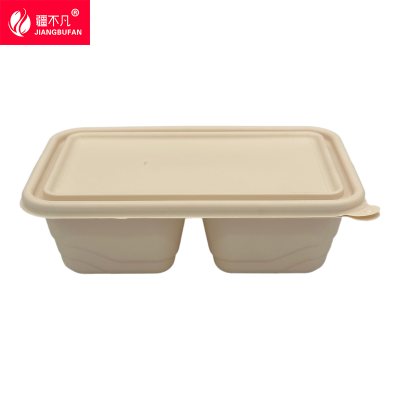 [疆不凡] 一次性可降解餐盒NWE-2格-650ml个