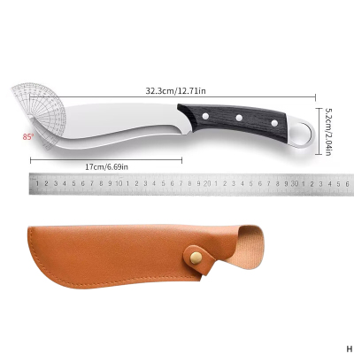 砍柴刀钓鱼排障劈柴刀开山刀砍刃剁骨斩砍骨刀户外露营野炊7163