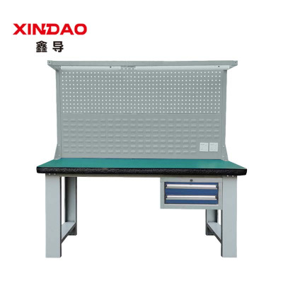 鑫导 防静电工作台 1800*750*800吊二抽双背板灯架 张