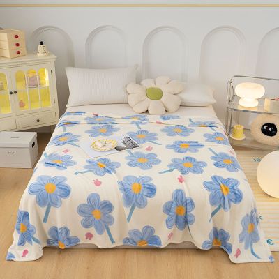 四季毯子空调毛毯法兰绒保温宿舍单人双人盖毯床单