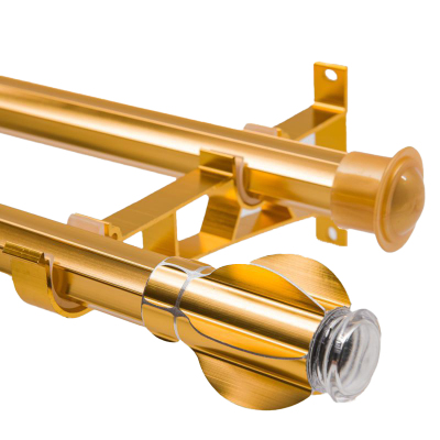 东凯汇普 加厚静音铝合金窗帘杆 定制/米 1套