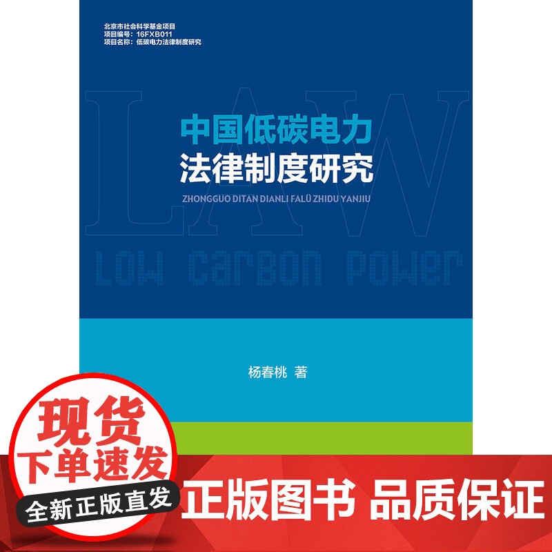 中国低碳电力法律制度研究