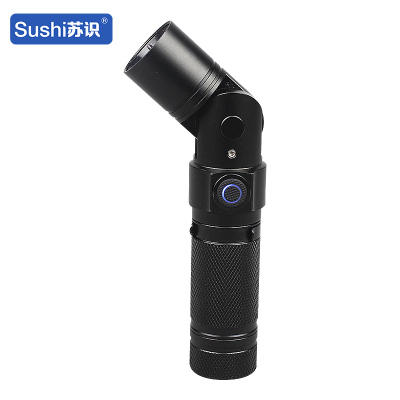 苏识 SS7303 3W 5-10小时照明 尺寸:23*125mm 可充电微型折叠手电筒(计价单位:个)黑色