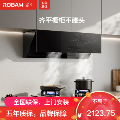 老板ROBAM[星辰系列]抽油烟机侧吸式抽吸排油烟机家用 23立方大吸力 挥手智控单烟机20A0