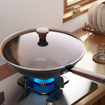 爱仕达(ASD)甄铁无涂层炒锅CF32B12TG