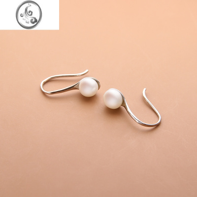 JiMi银银淡水珍珠耳钉女气质优雅简约小巧养耳洞文艺耳饰睡觉免摘耳环