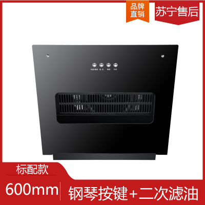 小型公寓抽油烟机侧吸式500mm60cm宽小尺寸单灶出租房简易抽烟机 600mm升级+滤网+按键标配