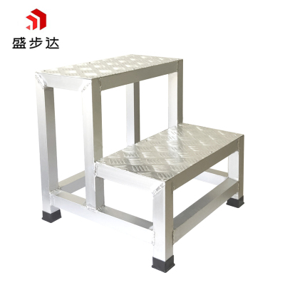 盛步达加厚铝合金焊接踏步梯凳二步50cm高SD-LB2(个)