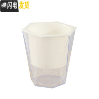 三维工匠免浇水花盆自吸水创意个性六角绿萝花盆室内小号可爱懒人花盆 透明款 U03(内径8cm,尺寸较小)花盆容器