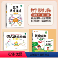 数学思维训练+阅读真题100篇+语文思维导图 三年级上 [正版]斗半匠数学思维训练三年级下册上册小学奥数举一反三应用题逻