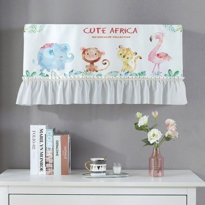 空调罩挂机防尘罩北欧开机不取挂式空调套 动物朋友 1P~1.5P[空调长度83-88cm适用]