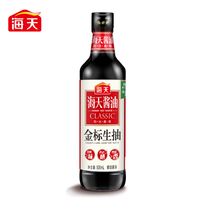 海天 金标系列 生抽酱油[一级酱油]500ml*2 非转基因黄豆
