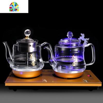 全自动上水电热水壶底部抽水玻璃保温泡茶器专用电磁炉烧水壶家用 FENGHOU 金色桶装水款(20*37)