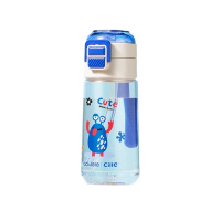 希乐塑料杯480ml便携吸管光鲜蓝XL-2428-480KT