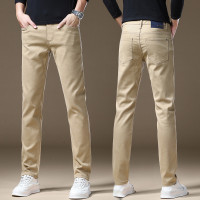 JEEP SPIRIT彩色牛仔裤男士修身水洗潮流青年百搭牛仔裤男裤