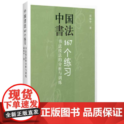 绝版封面有轻微瑕疵[闪发]中国书法:167个练习(书法技法的分析与训练)邱振中教授有关书法技法运用的一部力作