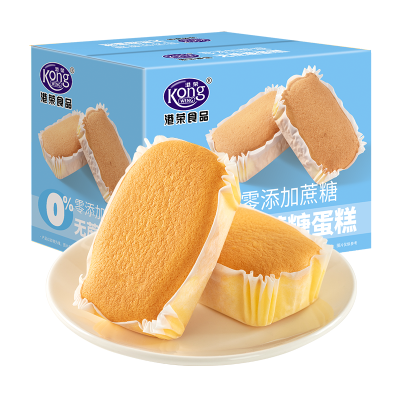 港荣Kong WENG无蔗糖蛋糕480克箱装健康美味不间断