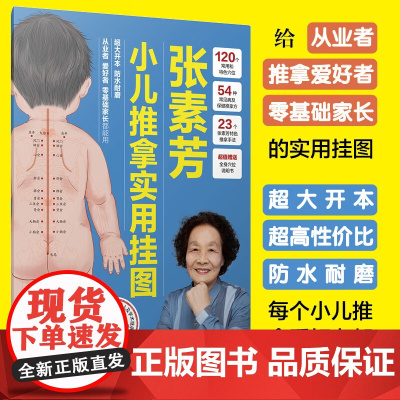 2025新版 张素芳小儿推拿实用挂图 张素芳教授在中医临床、教学、科研一线工作60余年将毕生精力奉献给祖国的小儿