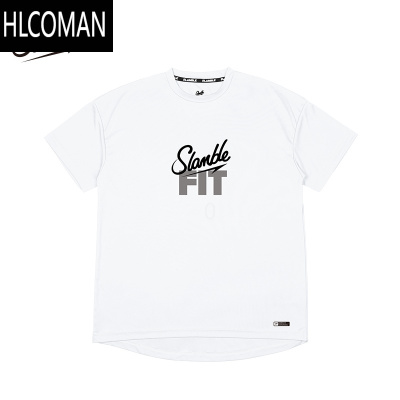 HLCOMAN篮球训练运动FIT短袖男圆领健身跑步速干上衣透气